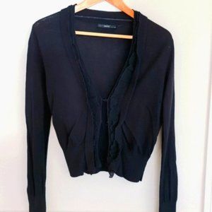 Events Black Cardigan Longsleeve Sweater Top